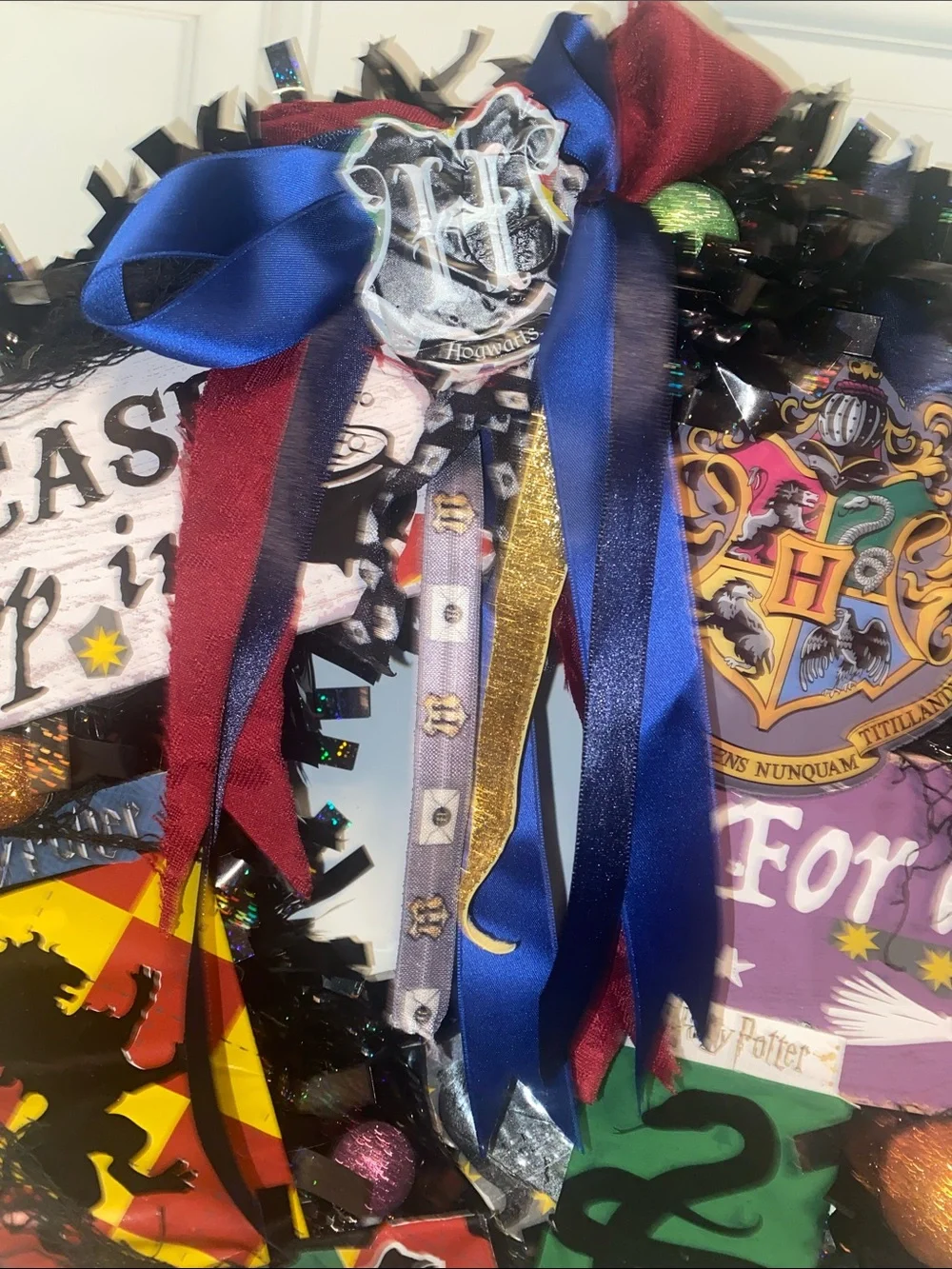 Harry Potter Handmade Holiday Christmas Halloween Wreath